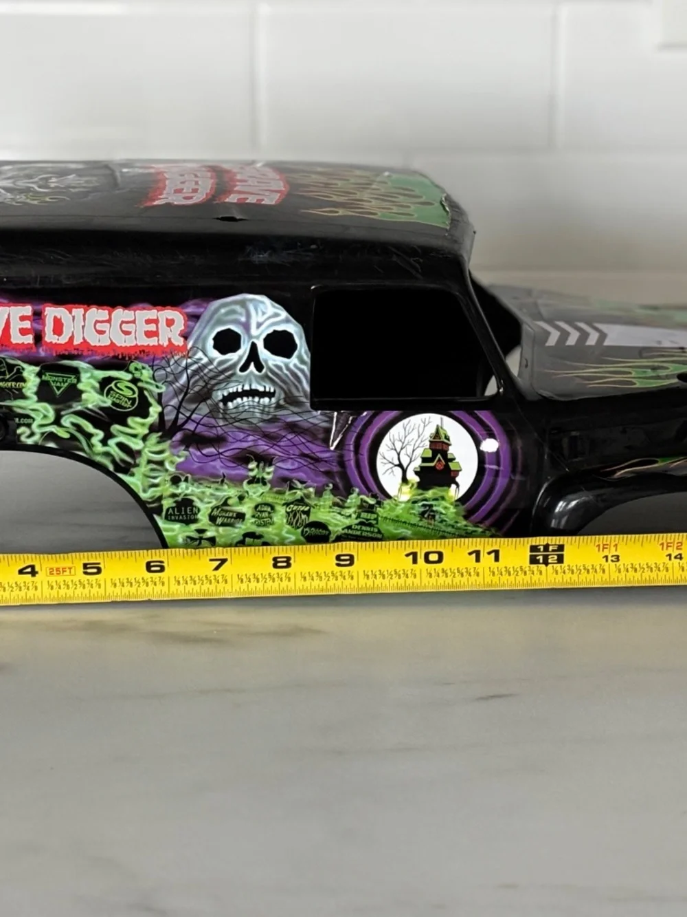 Monster Jam Mega Grave Digger Truck RC Replacement Body Cover Shell Scale 1:6
